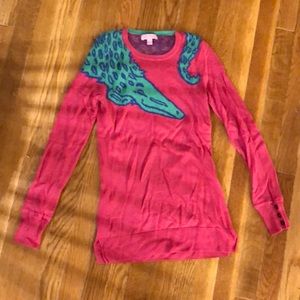 Lilly Pulitzer alligator sweater size small